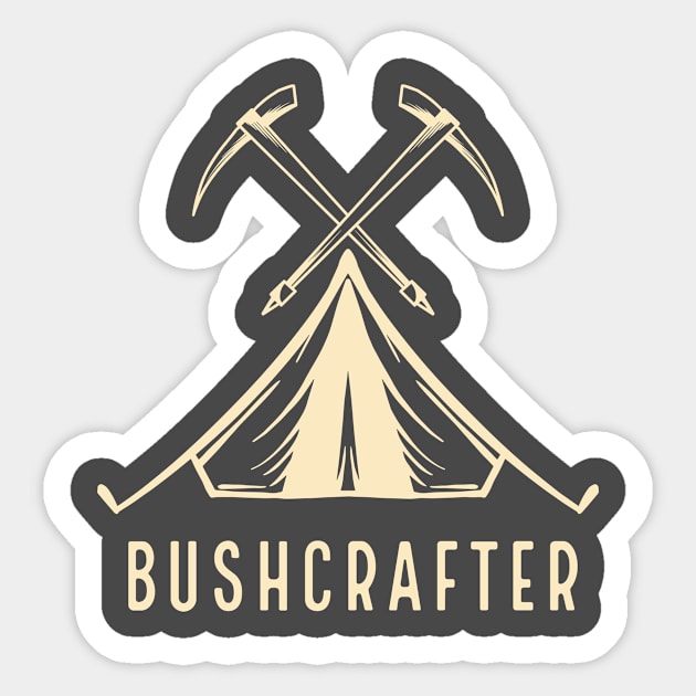 Bushcrafter Sticker by Folkbone